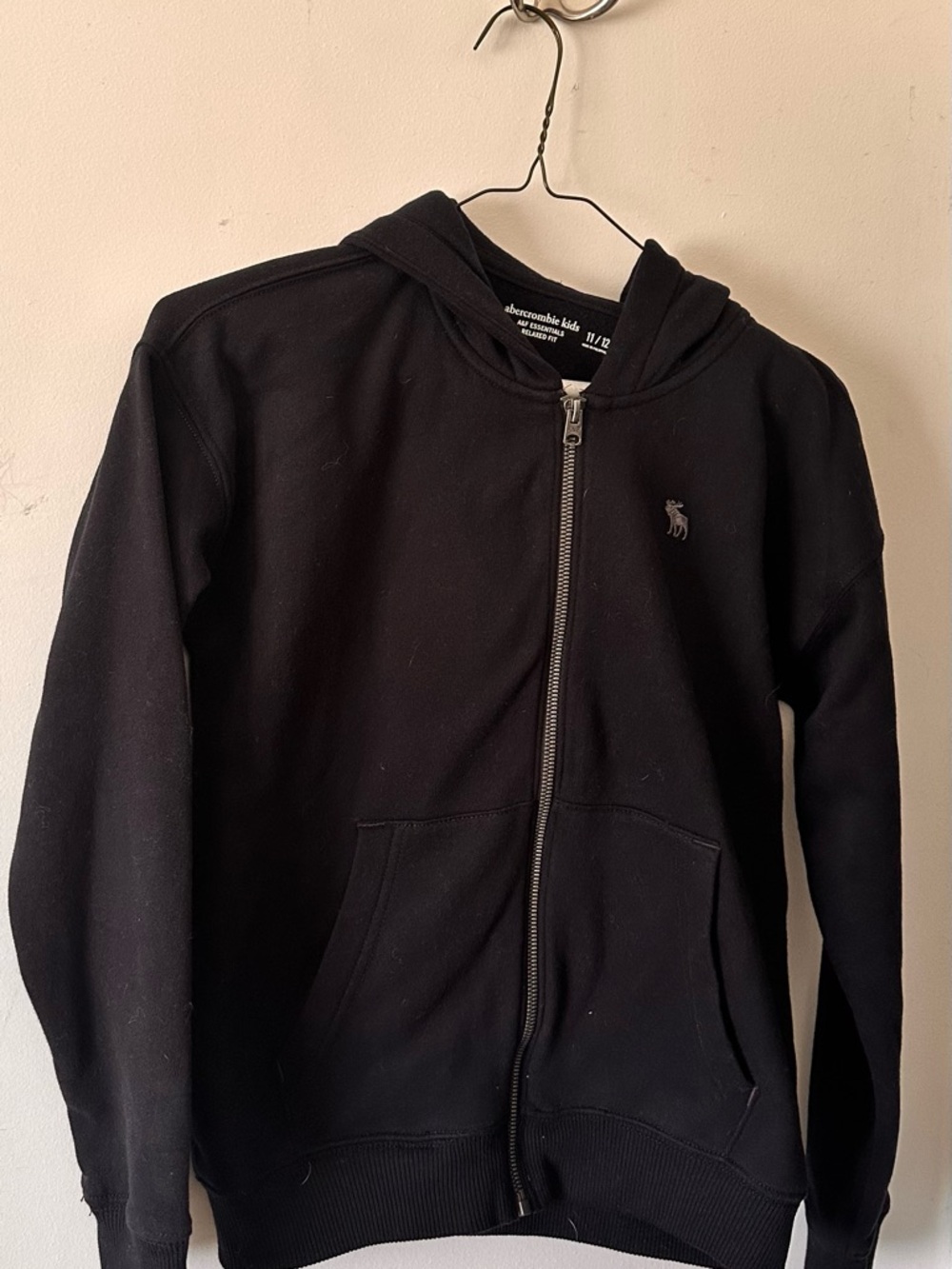 abercrombie kids Black Zip-Up Hoodie Jacket - Picture 6 of 6
